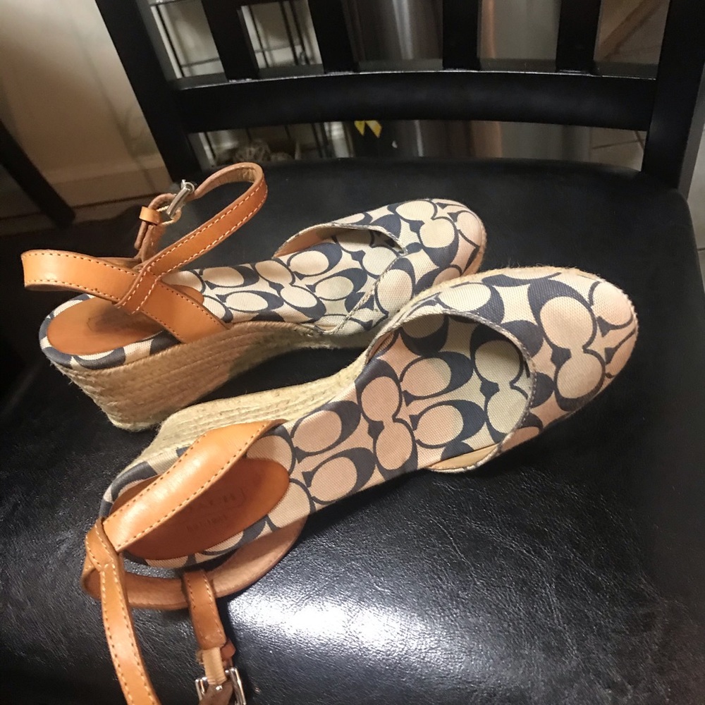 Coach wedge shoes